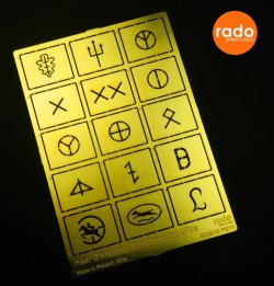 画像2: Rado Miniatures[RDM16PE11]1/16 WWII ドイツ国防軍師団章マーキングテンプレート