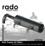 Rado Miniatures[RDM16S01]1/16 WWII ドイツ III号突撃砲 熱帯地用エアフィルター(2個入)