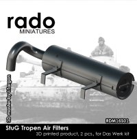 Rado Miniatures[RDM16S01]1/16 WWII ドイツ III号突撃砲 熱帯地用エアフィルター(2個入)
