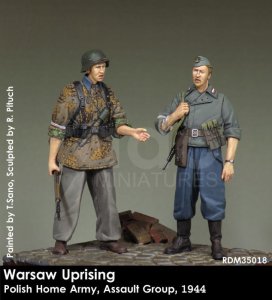 画像1: Rado Miniatures[RDM35018]1/35 ワルシャワ蜂起 ポーランド国内軍 1944(2体セット) (1)