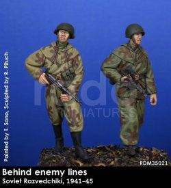 画像1: Rado Miniatures[RDM35021]1/35 WWII ロシア/ソ連 ロシア赤軍スカウト 敵陣背後へ 1941-45（２体セット）