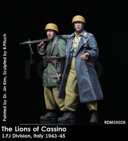 画像1: Rado Miniatures[RDM35028]1/35 WWII 独 カッシーノのライオン(3) 1'FJ(第1降下猟兵師団)MG43射撃チーム イタリア1943-45年