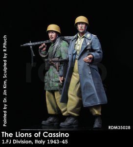 画像1: Rado Miniatures[RDM35028]1/35 WWII 独 カッシーノのライオン(3) 1'FJ(第1降下猟兵師団)MG43射撃チーム イタリア1943-45年 (1)