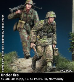 画像2: Rado Miniatures[RDM35034]1/35 WWII 独 ドイツ武装の親衛隊MG射撃チーム 第12SS装甲師団「ヒトラーユーゲント」ノルマンディー1944