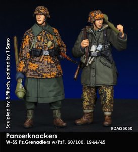 画像1: Rado Miniatures[RDM35050]1/35 WWII ドイツ武装SS擲弾兵 パンツァーファウストチーム 1944〜45(2体セット) (1)