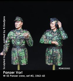 画像1: Rado Miniatures[RDM35063]1/35 WWII ドイツ 「パンツァー・フォー！」武装親衛隊戦車兵セット＃2 1943-45(2体入)