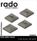 Rado Miniatures[RDM35B06]1/35 汎用 柱頭の屋根(8個入)