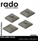Rado Miniatures[RDM35B06]1/35 汎用 柱頭の屋根(8個入)
