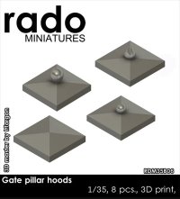 Rado Miniatures[RDM35B06]1/35 汎用 柱頭の屋根(8個入)