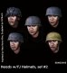 画像1: Rado Miniatures[RDM35H06]1/35 WWII ドイツ降下猟兵(FJ)用ヘルメットw/ヘッドセット2(5個入) (1)