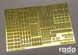 Rado Miniatures[RDM35PE01]1/35 WWII 独 SS ドイツ武装親衛隊記章セット