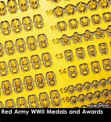 Rado Miniatures[RDM35PE06]1/35 WWII 露/ソ ロシア赤軍功績勲章&メダルエッチングパーツセット