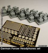 Rado Miniatures[RDM35PE07]1/35 WWII ドイツ戦車兵用ヘッドフォンセット エッチング&レジン