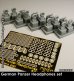 画像1: Rado Miniatures[RDM35PE07]1/35 WWII ドイツ戦車兵用ヘッドフォンセット エッチング&レジン (1)
