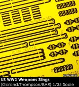 Rado Miniatures[RDM35PE17]1/35 WWII アメリカ 小火器スリングセット(M1ガーランド/BAR/M1A1トンプソン用)