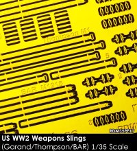Rado Miniatures[RDM35PE17]1/35 WWII アメリカ 小火器スリングセット(M1ガーランド/BAR/M1A1トンプソン用)