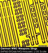 Rado Miniatures[RDM35PE18]1/35 WWII ドイツ 小火器スリングセット(MP40/StG44/Kar98k/MG34/MG42用)