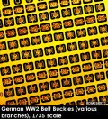 Rado Miniatures[RDM35PE23]1/35 WWII 独 ベルトバックルセット(国防軍/武装親衛隊/警察/国家労働奉仕団/突撃隊/海軍/空軍など用)
