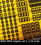 Rado Miniatures[RDM35PE25]1/35 WWII イギリス軍兵士記章エッチングパーツセット＃2