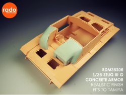 画像2: Rado Miniatures[RDM35S06]1/35 WWII ドイツ III号突撃砲G型用コンクリート装甲セット(タミヤ用 2タイプ入)