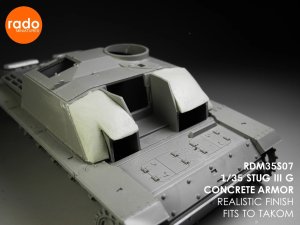 画像1: Rado Miniatures[RDM35S07]1/35 WWII ドイツ III号突撃砲G型用コンクリート装甲セット(タコム用 2タイプ入) (1)