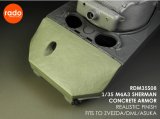 Rado Miniatures[RDM35S08]1/35 WWII アメリカ M4A3シャーマン戦車用コンクリート装甲セット(ズベズダ/ドラゴン/アスカモデル用)