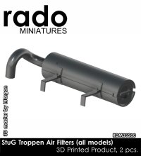 Rado Miniatures[RDM35S10]1/35 WWII ドイツ III号突撃砲 熱帯地用エアフィルター(2個入)