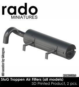 画像1: Rado Miniatures[RDM35S10]1/35 WWII ドイツ III号突撃砲 熱帯地用エアフィルター(2個入) (1)