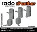 画像1: Rado Miniatures[RDM35S104]1/35 WWII ドイツ パンサーG型用 ダメージ変形消炎マフラーセット＃1(3個入) (1)