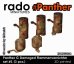 画像1: Rado Miniatures[RDM35S104]1/35 WWII ドイツ パンサーG型用 ダメージ変形消炎マフラーセット＃1(3個入) (1)