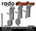 画像1: Rado Miniatures[RDM35S105]1/35 WWII ドイツ パンサーG型用 ダメージ変形消炎マフラーセット＃2(3個入) (1)