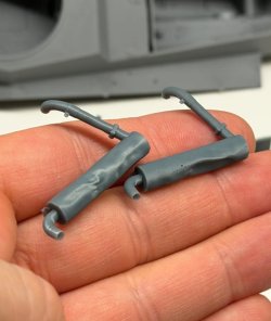 画像5: Rado Miniatures[RDM35S110]1/35 WWII ドイツ ヘッツァー駆逐戦車初期型/中期型 標準排気マフラー(タコム用 新品/変形3個入)