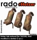 画像1: Rado Miniatures[RDM35S112]1/35 WWII ドイツ ヘッツァー駆逐戦車後期型 現地改修排気マフラー(タコム用 変形3個入) (1)