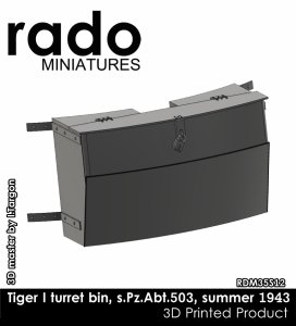 画像1: Rado Miniatures[RDM35S12]1/35 WWII ドイツ 第503重戦車大隊タイガーI重戦車用 砲塔雑具箱 1943年クルスク (1)