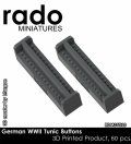 Rado Miniatures[RDM35S13]1/35 WWII ドイツ 制服上着用ボタンセット(3Dプリント製 60個入)