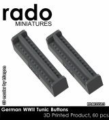 Rado Miniatures[RDM35S13]1/35 WWII ドイツ 制服上着用ボタンセット(3Dプリント製 60個入)
