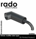 Rado Miniatures[RDM35S14]1/35 WWII ドイツ ヘッツァー駆逐戦車用後期型マフラー(3Dプリント製 1個入)
