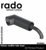 Rado Miniatures[RDM35S14]1/35 WWII ドイツ ヘッツァー駆逐戦車用後期型マフラー(3Dプリント製 1個入)