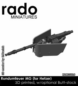 画像1: Rado Miniatures[RDM35S16]1/35 WWII ドイツ ヘッツァー駆逐戦車用車内操作式機銃(3Dプリント製 1個入) (1)