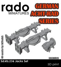 Rado Miniatures[RDM35S48]1/35 WWII ドイツ Sd.Kfz.234 8輪重装甲車シリーズ用 ジャッキセット(3個入 汎用)