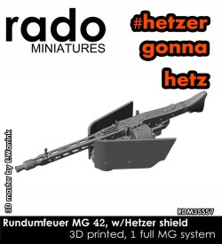画像1: Rado Miniatures[RDM35S57]1/35 WWII ドイツ ヘッツァー用 MG42車内操作式機銃