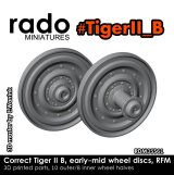 Rado Miniatures[RDM35S61]1/35 WWII ドイツ キングタイガー 初期/中期タイプ転輪セット(ライフィールドモデル用)
