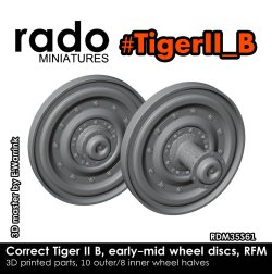 画像1: Rado Miniatures[RDM35S61]1/35 WWII ドイツ キングタイガー 初期/中期タイプ転輪セット(ライフィールドモデル用)
