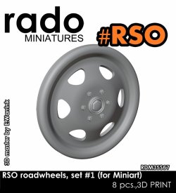 画像1: Rado Miniatures[RDM35S67]1/35 WWII ドイツ RSO 転輪セット＃1(ミニアート用)