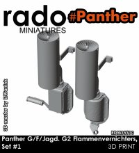 Rado Miniatures[RDM35S70]1/35 WWII ドイツ パンサーG型/F型/ヤークトパンサーG2型用 消炎マフラーセット＃1(2個入)
