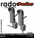 Rado Miniatures[RDM35S71]1/35 WWII ドイツ パンサーG型/F型/ヤークトパンサーG2型用 消炎マフラーセット＃2(2個入)