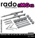 Rado Miniatures[RDM35S72]1/35 WWII ドイツ MG42機関銃&アクセサリーセット(2丁入)