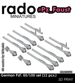 画像1: Rado Miniatures[RDM35S75]1/35 WWII ドイツ パンツァーファウスト60/100セット (12個入)