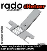 Rado Miniatures[RDM35S76]1/35 WWII ドイツ ヘッツァー駆逐戦車後期型 機関室セット エッチンググリル付(タコム2172用)