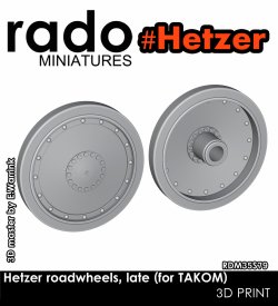 画像1: Rado Miniatures[RDM35S79]1/35 WWII ドイツ ヘッツァー駆逐戦車後期型 転輪セット(タコム2172/2180用)